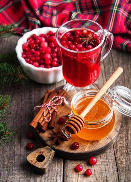 Vinho quente quente de natal