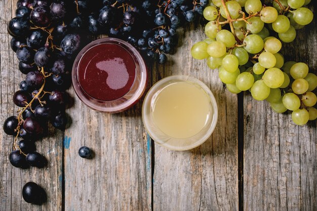 Vinho tinto e branco novo