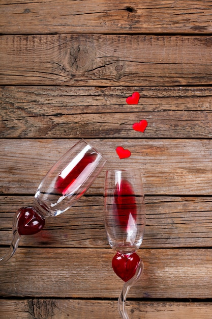 Vinho tinto. Feriado Valentine Day.Greeting Card, presente.