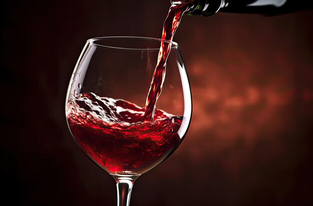 Foto vinho vermelho sonha um gole cinematográfico de luxo