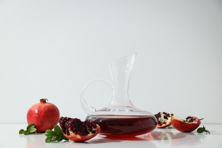 Vino de granada bebida alcohólica deliciosa y gourmet.