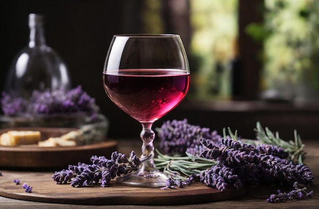 Vino de Provenza con lavanda