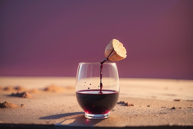 Vino rojo lafite copa de vidrio de vino elegante bebida romántica papel tapiz ilustración de fondo