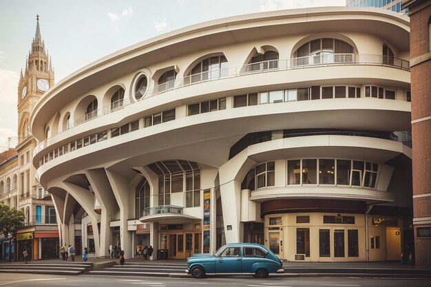 Vintage-Architekturen in der modernen Stadt