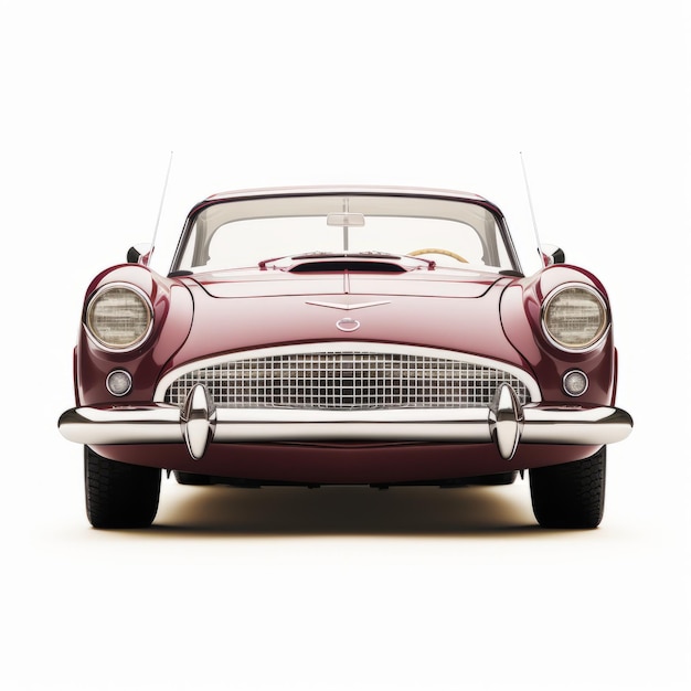 Vintage Aston Martin Sports Car Rendering realista y muy detallado