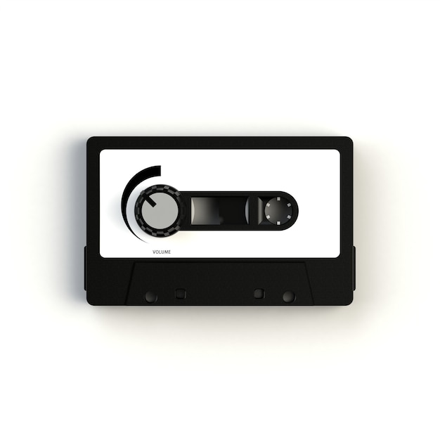 Vintage Audio-Kassette mit Lautstärkeregler