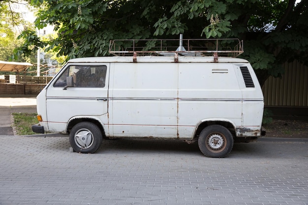 Foto vintage-auto auf der straße