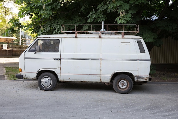 Foto vintage-auto auf der straße