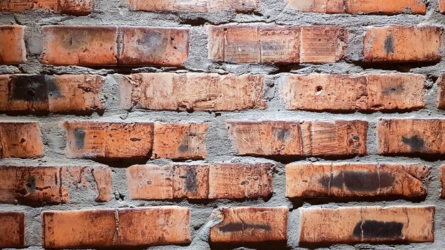 Vintage Backsteinmauer Hintergrund. Der rote Tonziegel ist schön, stark, geeignet für die Dekoration als Volkswand, als Hintergrundbild verwendet.