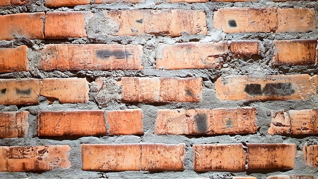 Vintage Backsteinmauer Hintergrund. Der rote Tonziegel ist schön, stark, geeignet für die Dekoration als Volkswand, als Hintergrundbild verwendet.