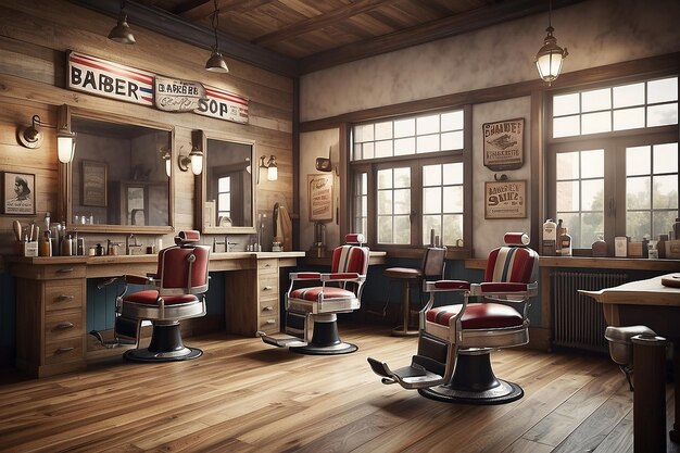 Vintage-Barbershop-Bild