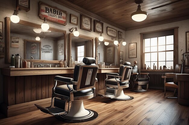 Vintage-Barbershop-Bild