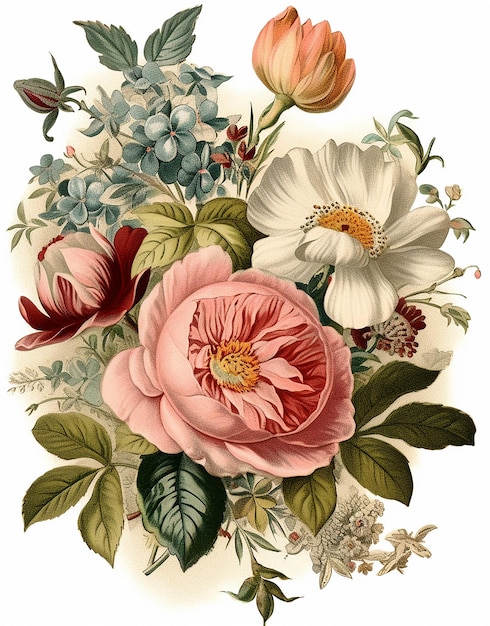 Foto vintage-botanische illustration