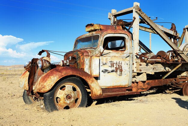 Vintage camión abandonado