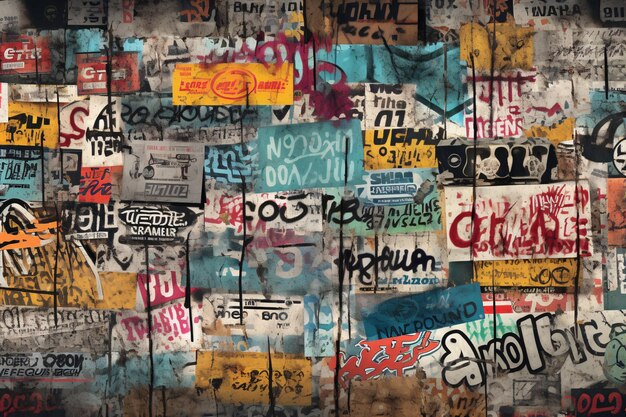 Vintage Dirty Graffiti Tags And Throw ups pattern Dirty Graphiti Tags Wallpaper Graffiti Background Graffiti Wallpaper Grafiti Pattern AI Generative (Tags de graffiti sujos e padrões de arremesso)