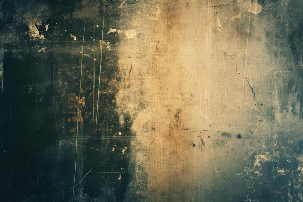 Vintage Distressed altes Fotolicht leckt Hintergrund mit Kopierraum Generative KI