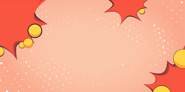 Vintage estilo de arte pop habla patrón vectorial de burbuja fondo estilo de cómic manga