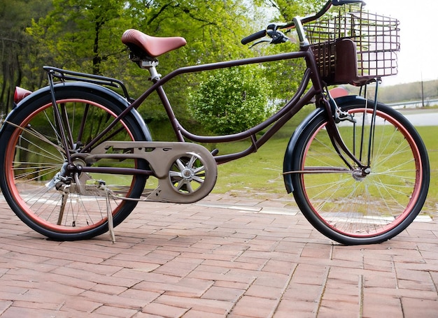 Vintage Fahrrad im Freien