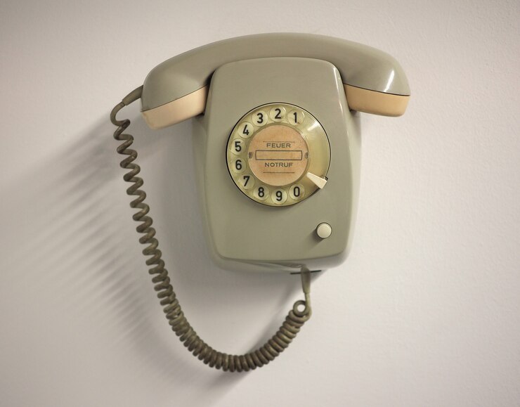 Foto vintage festnetztelefon