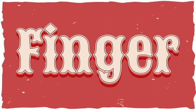 Vintage-Fingertext