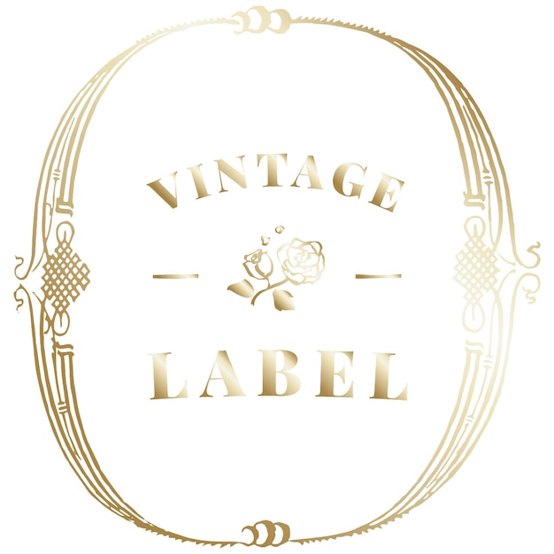 Vintage-Gold-Abzeichen png Zierelement