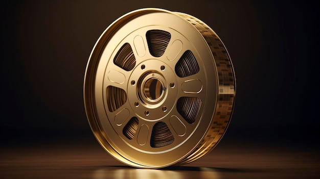 Vintage goldene Filmrolle