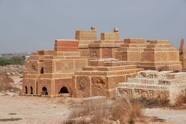 Vintage-Gräber von Chaukhandi in der Nähe von Karachi in Pakistan