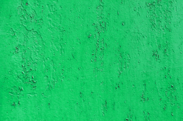 Vintage grün gestrichene Eisenwand