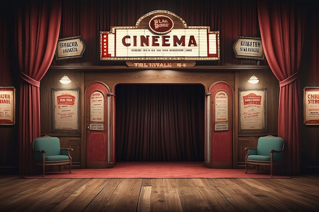 Foto vintage-kino-bild