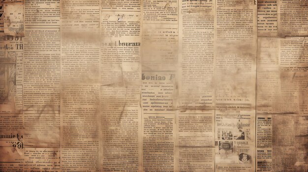 Foto vintage old newspaper grunge texture background papel retrô