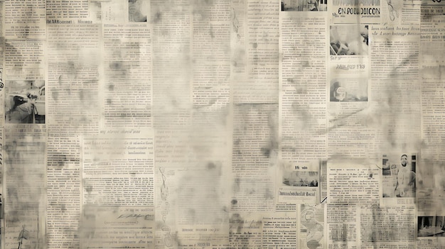 Vintage Old Newspaper grunge texture background Papel retrô