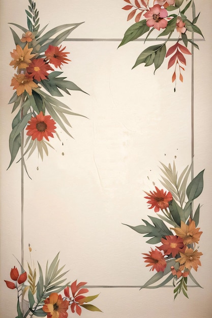 Vintage-Papier mit Blumen-Textur-Hintergrund