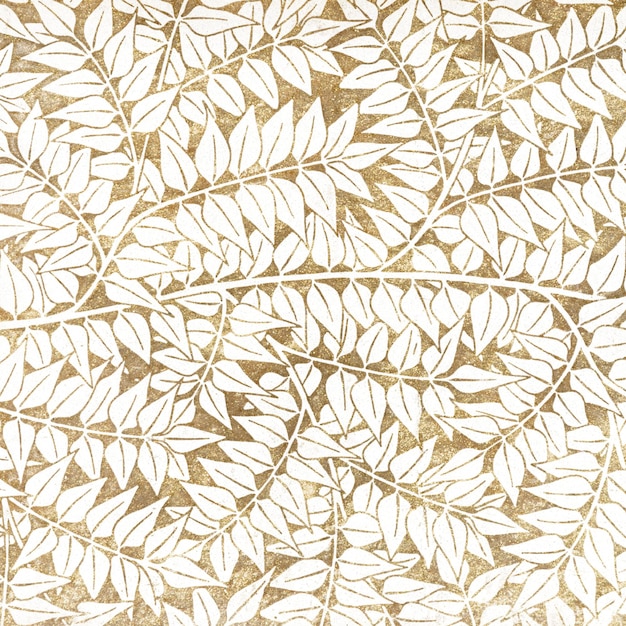 Vintage png Blätter Ornament nahtloses Muster Hintergrund