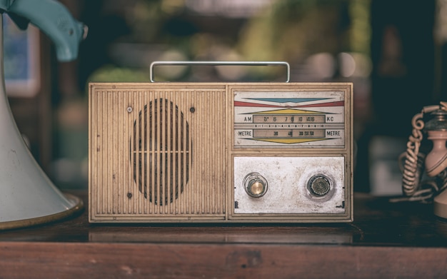 Foto vintage portable radio