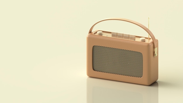 Vintage-Radio 3d