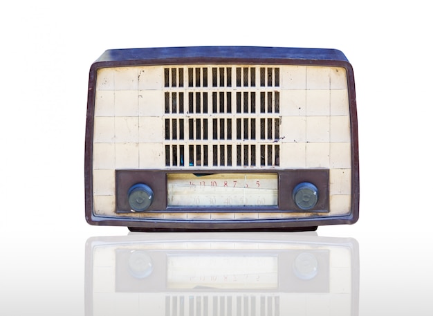 Vintage Radio isoliert