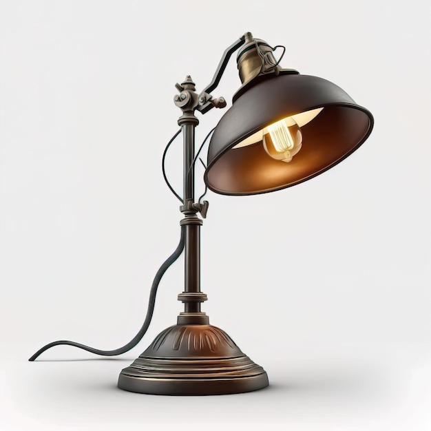 Vintage Schreibtischlampe im alten klassischen Stil