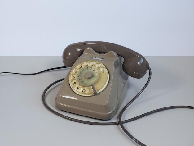 Vintage Telefon mit Wählscheibe