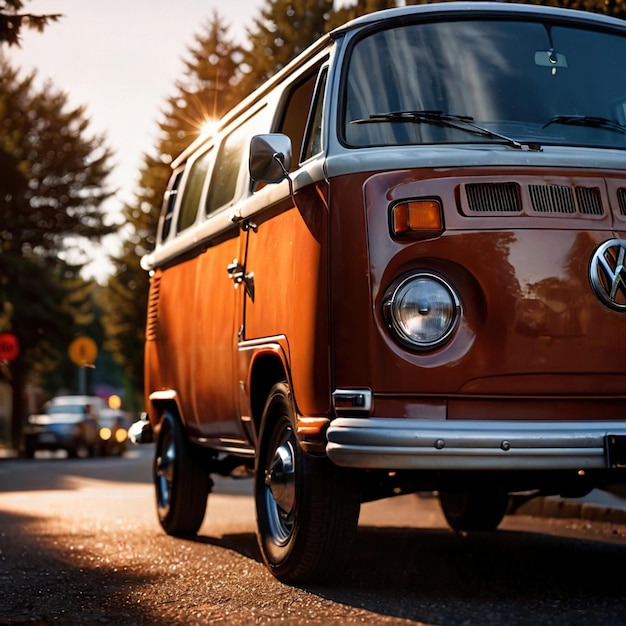 Vintage-Vans für den Straßenverkehr von Personen oder Gütern