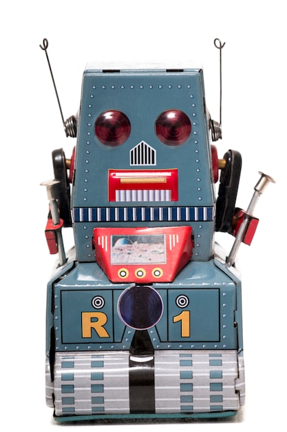 Vintage Zinn Roboter Spielzeug