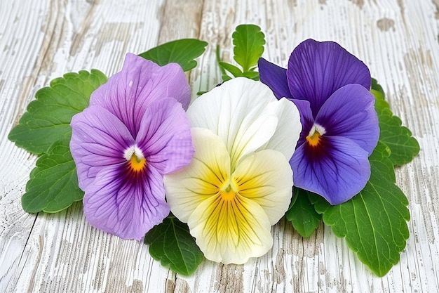 Foto viola tricolor ou pansy selvagem tem propriedades imunossupressoras e anti-inflamatórias antinociceptivas