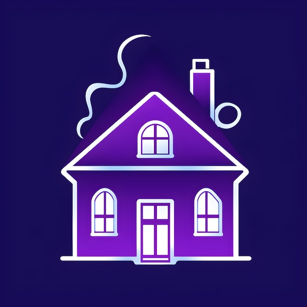Foto violet house logo