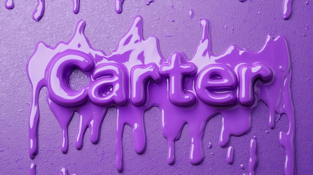 Violet Slime cartão postal de nome personalizado perfeito para decoração
