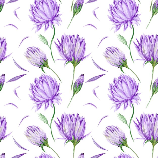 Violettes Blumenmuster