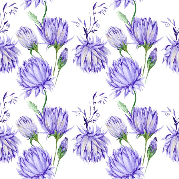 Foto violettes blumenmuster