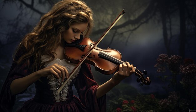 El violín es atractivo.