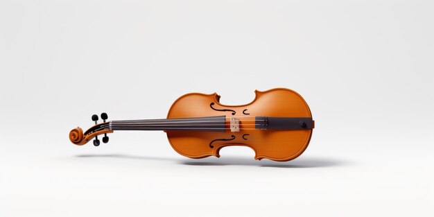 violín sobre fondo blanco IA generativa