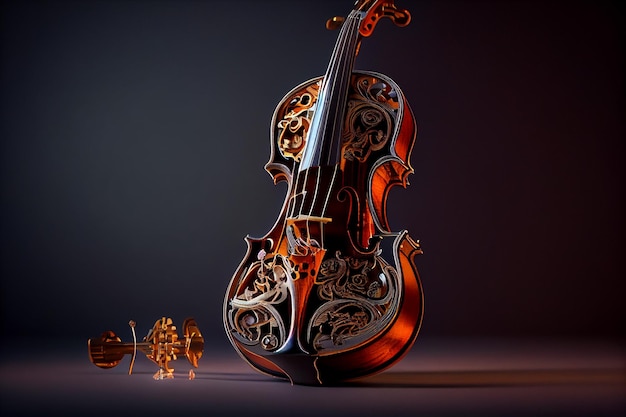 Violinguitar cuerdas conceptgenerative ai