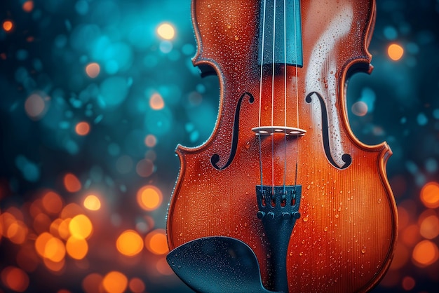 Foto violino ou violino instrumento acústico música conceito de paixão concerto clássico estilo de vida entretenimento