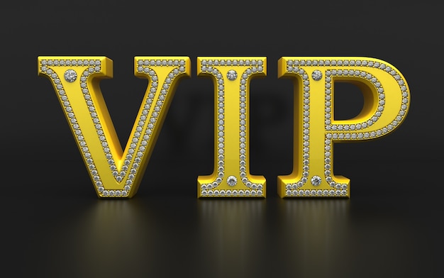 VIP-Karte mit Diamanten